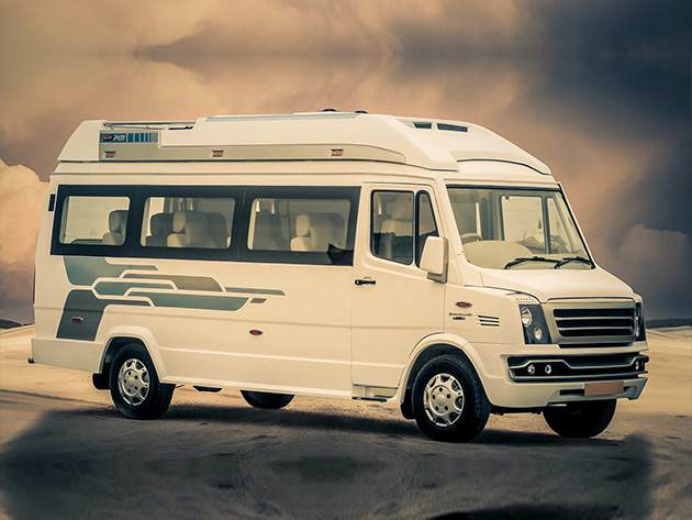 luxury tempo traveller in udaipur 